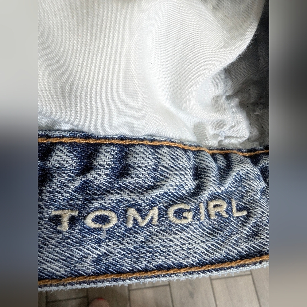 American Eagle AE Cropped (Tom Girl) Denim Jacket Size XS - Picture 6 of 9